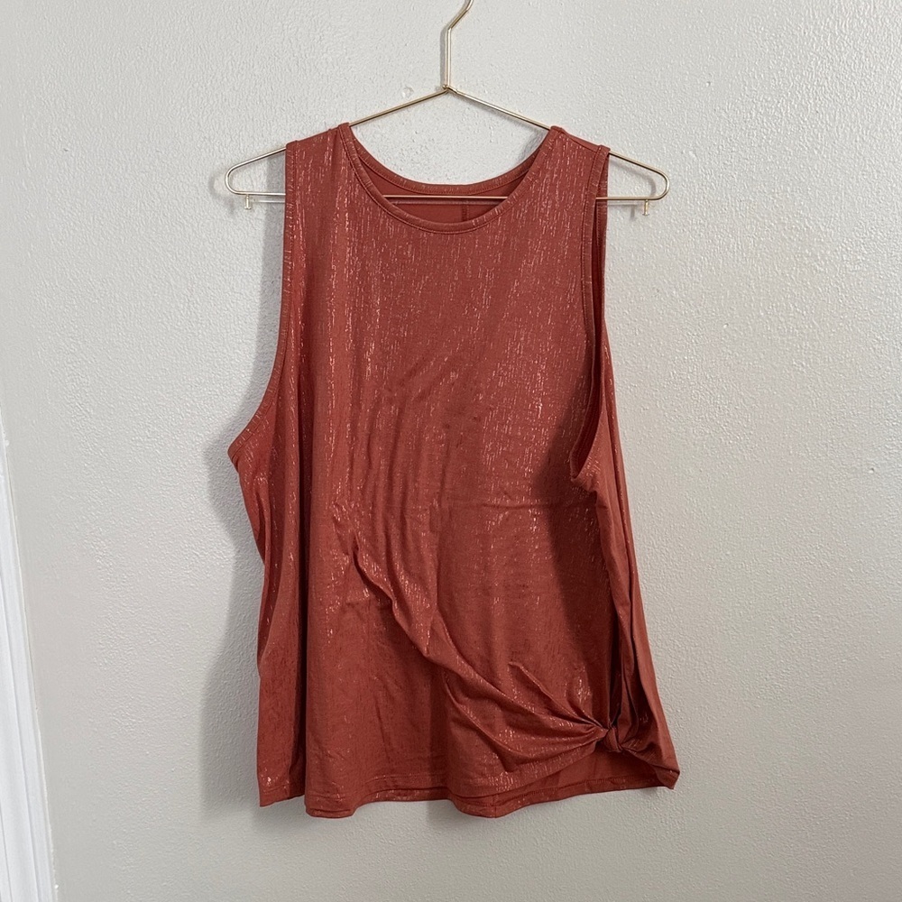 All in Motion Terracotta Muscle Tee
